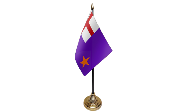 Purple Standard Table Flags